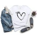 Custom “Grandma Heart” Name Tee – Personalized Grandkids Shirt