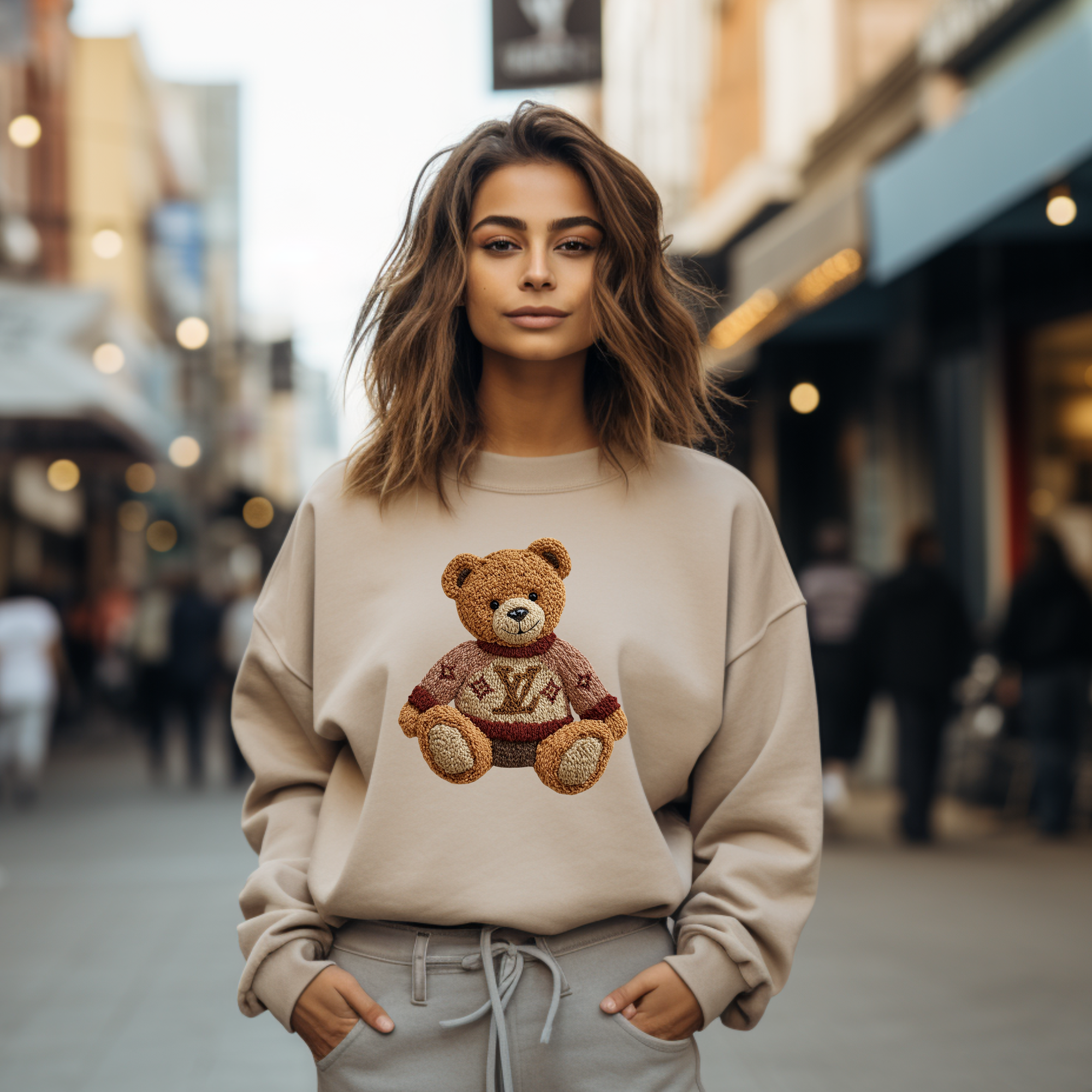 Trendy Teddy Bear Sweatshirt